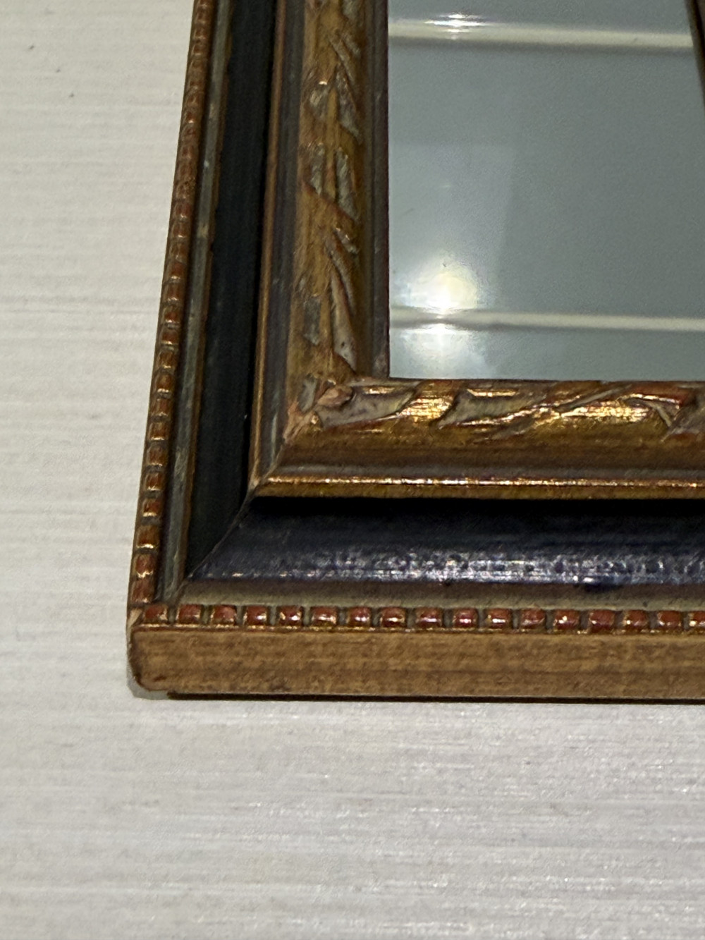 Vintage Gilt-Frame Wall Mirror 8.5’