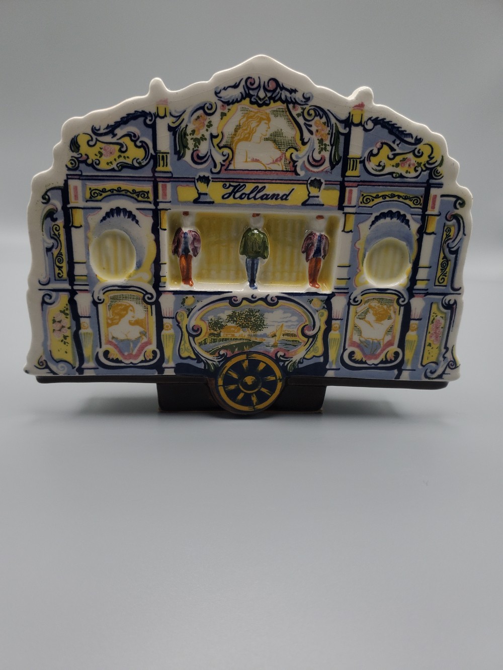 Delft Hand Painted Music Box Dutch Street Organ