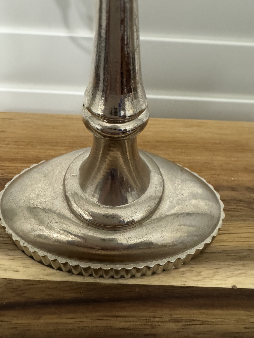 MENORAH, SILVER TONE METAL, STAR OF DAVID