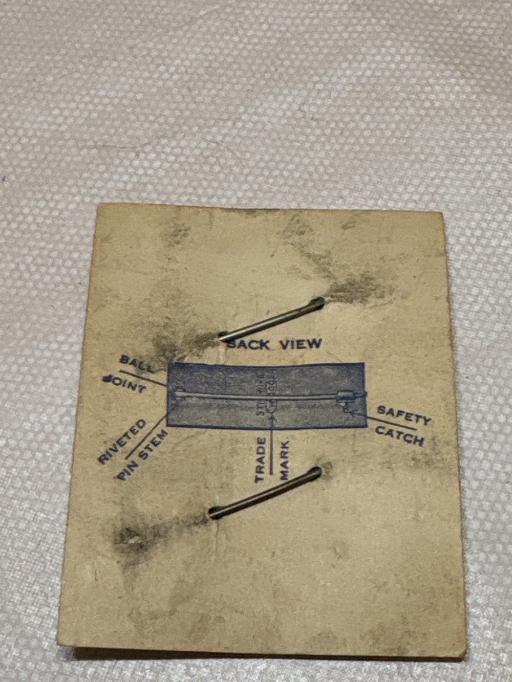 World War II Era Vintage US Army Officers Bronze Lapel Pins