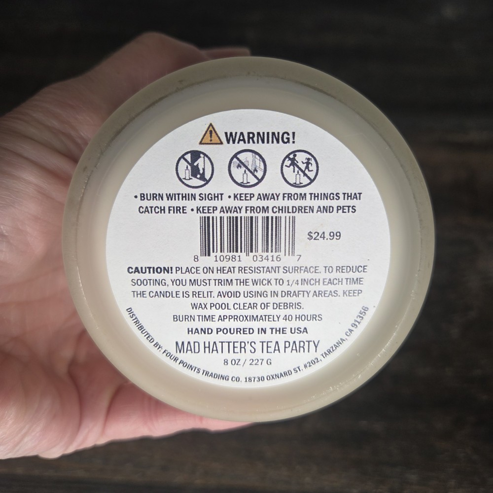 Mad Hatter's Tea Party 8 oz Candle