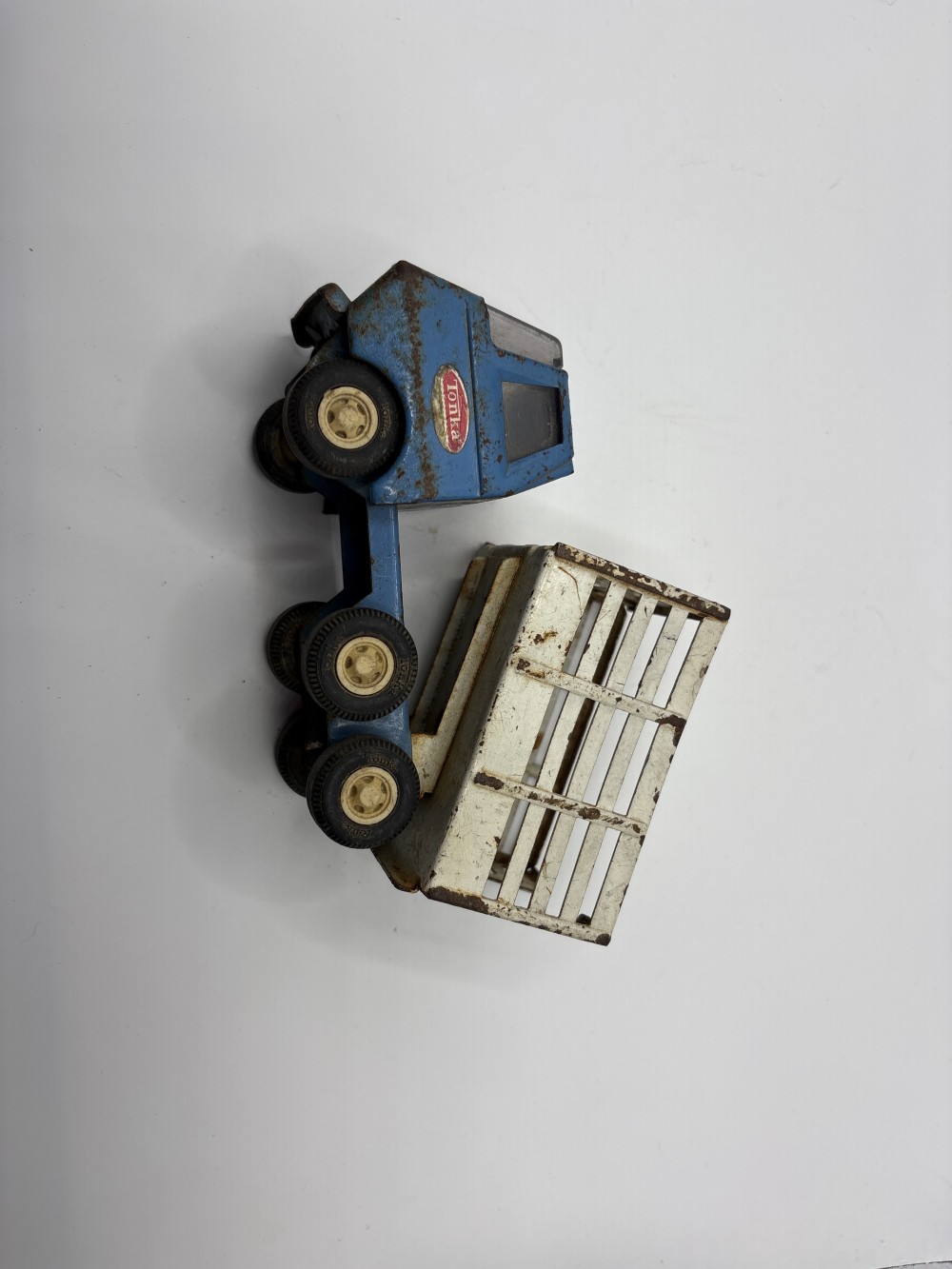 Tonka Stake Bed Truck Blue and White 1960-70s