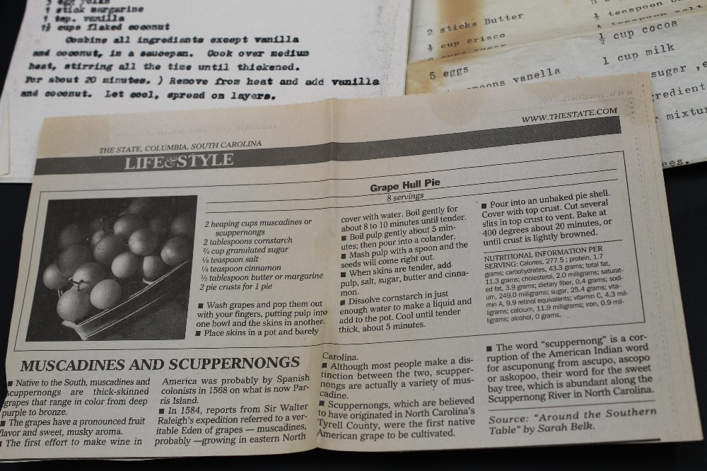 Vtg recipes collection packet