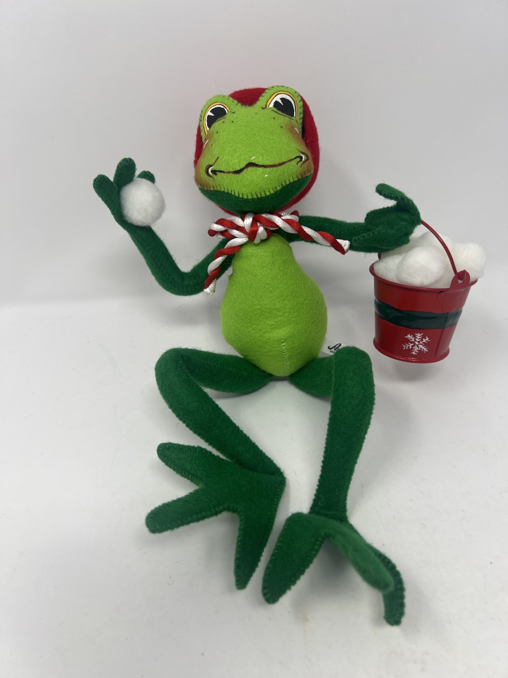 Annalee Hoppy Holidays Shelf Sitter Frog