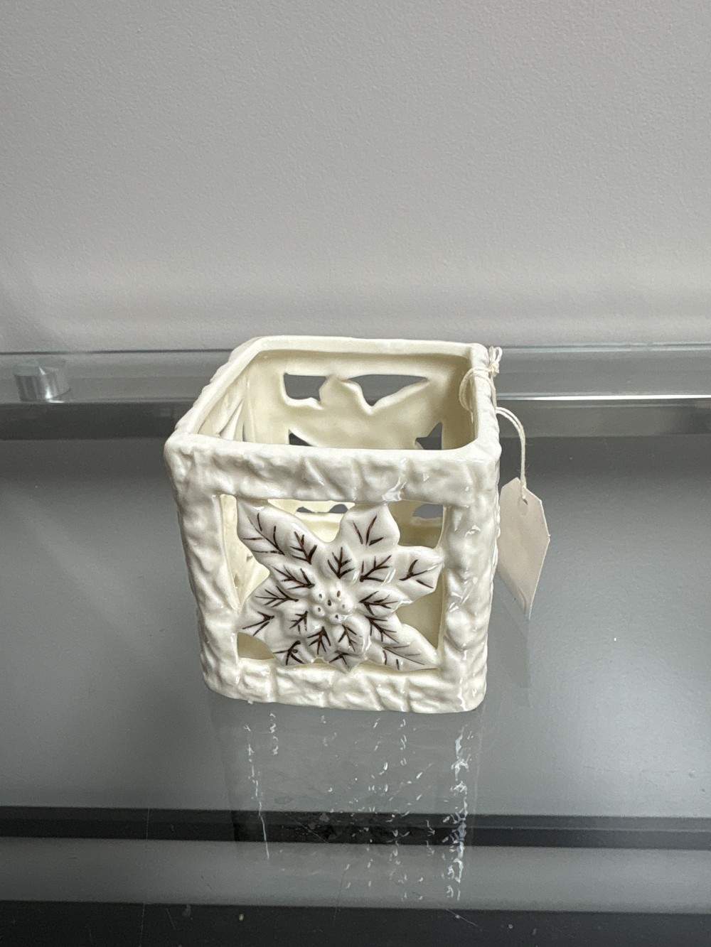 Poinsettia Candle Holder