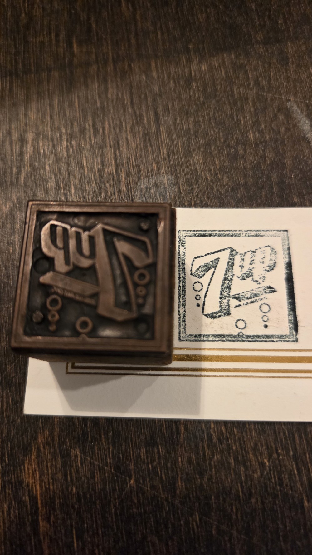 DO-1814 vtg printing block 7-up