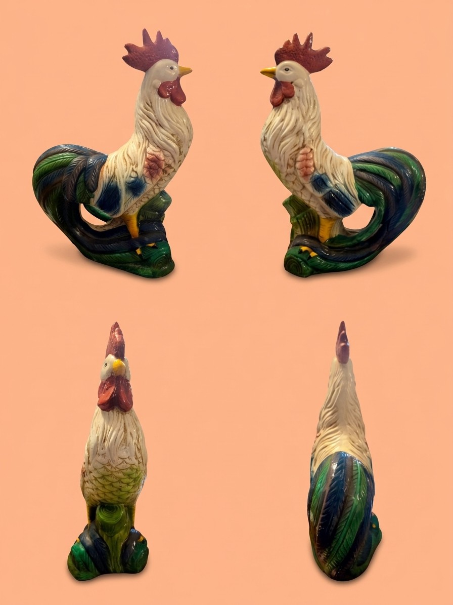 VTG Three Star Ceramic Rooster Italy
