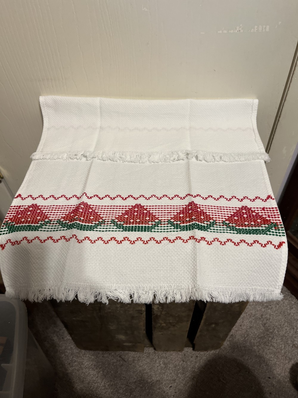 Embroidered Tea Towel - watermelons