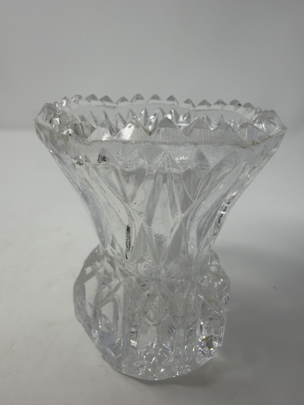 Vintage Clear Cut Glass Toothpick