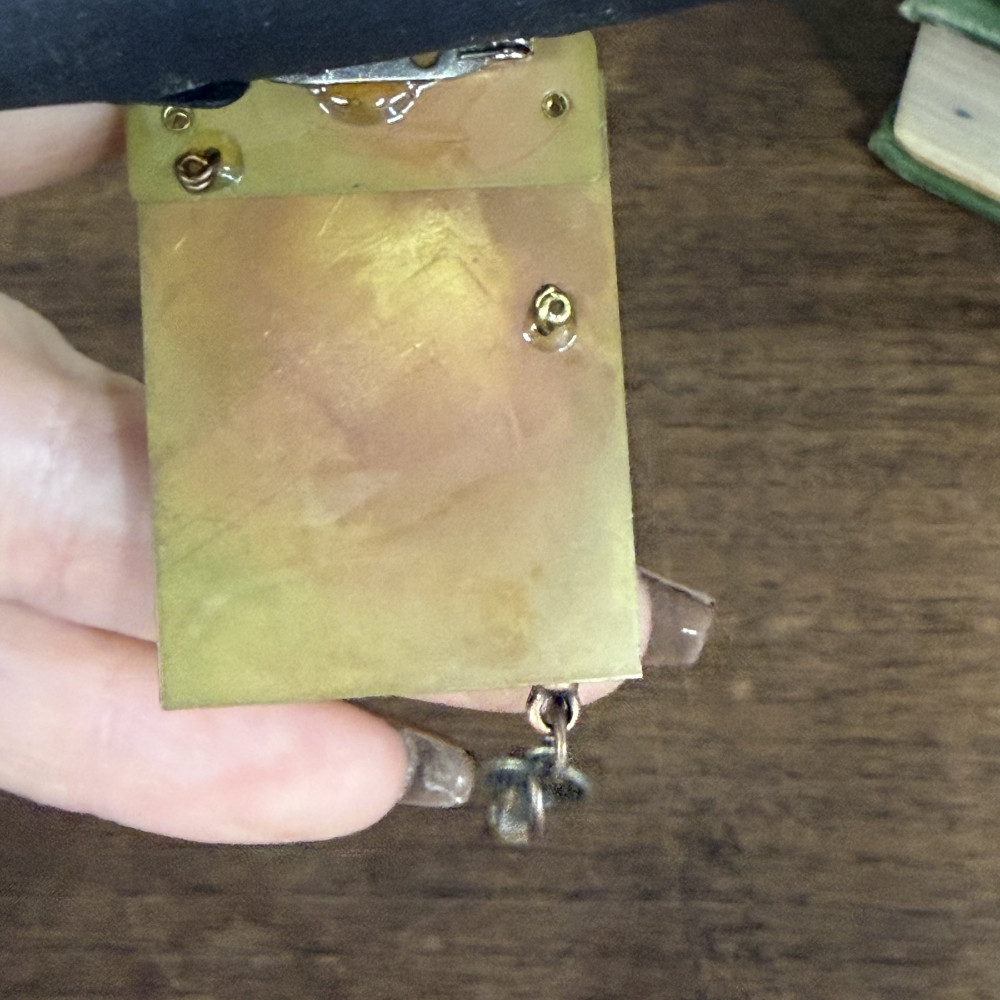Handcrafted Mixed Metal Space Brooch
