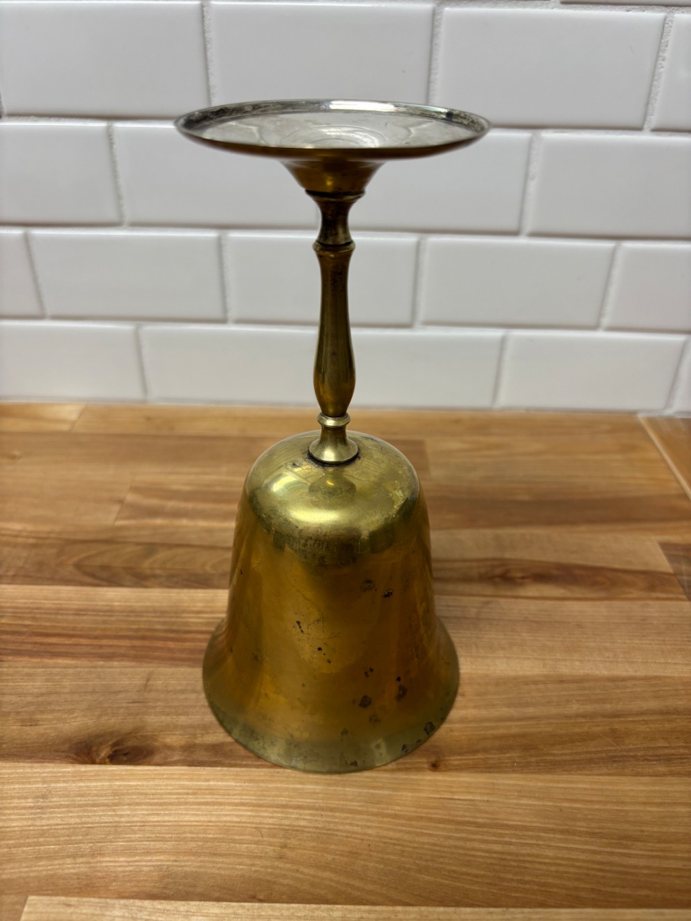 Goblet Leonard Brass Tone Silverplate Vintage Drinkware 7 in