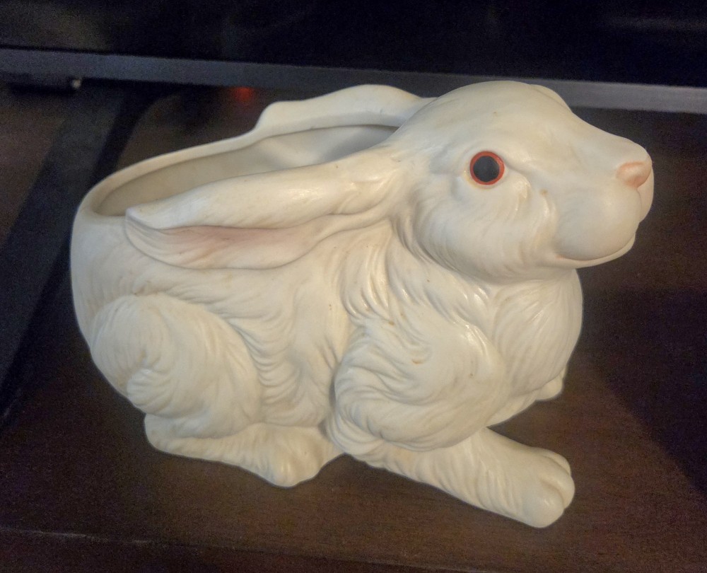 VTG Napco Ceramic Bunny Planter