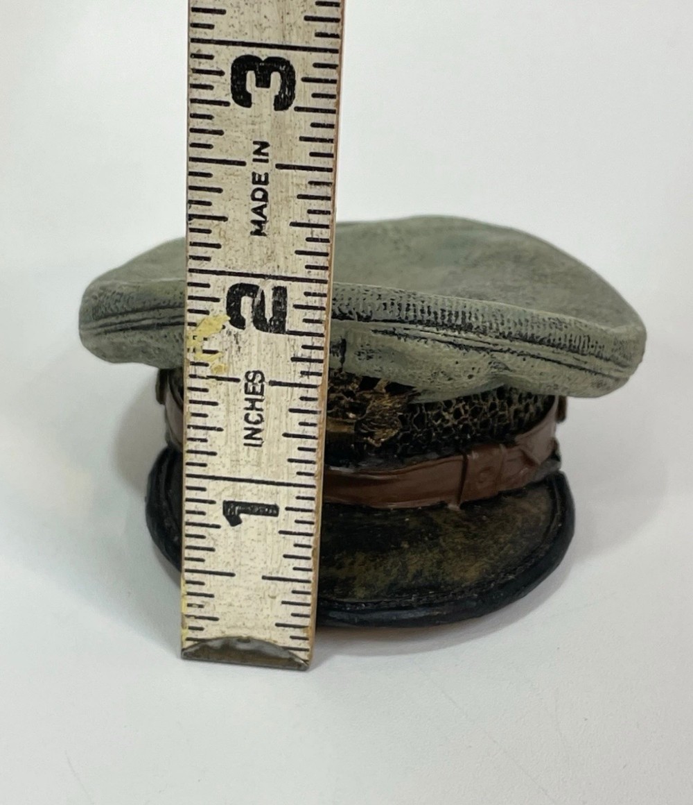 Paperweight U.S. Army Officer Service Cap Resin Military Desk Figurine Popular Imports 1998