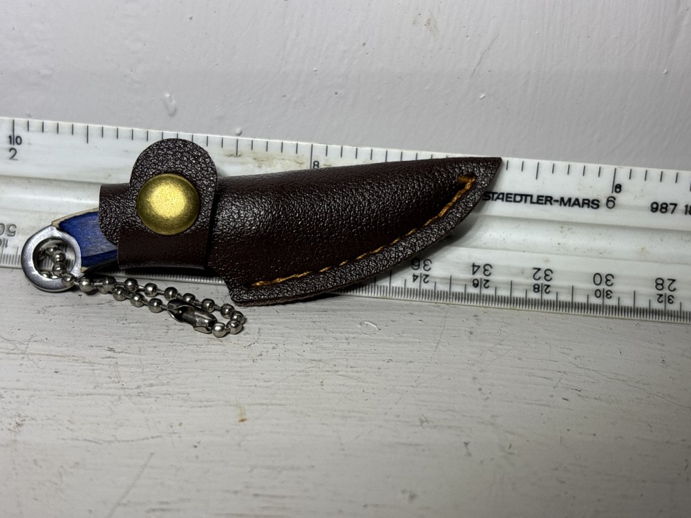 Mini Knife with case Blue 2 3/4