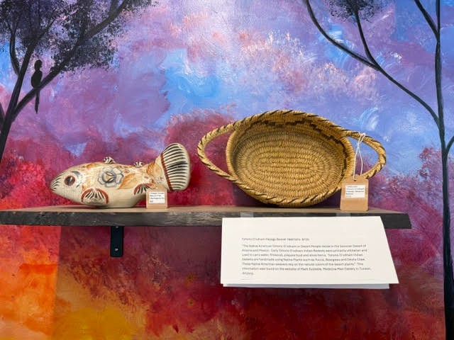1940-50s Tohono Oodham Papago Basket Native American Desert People