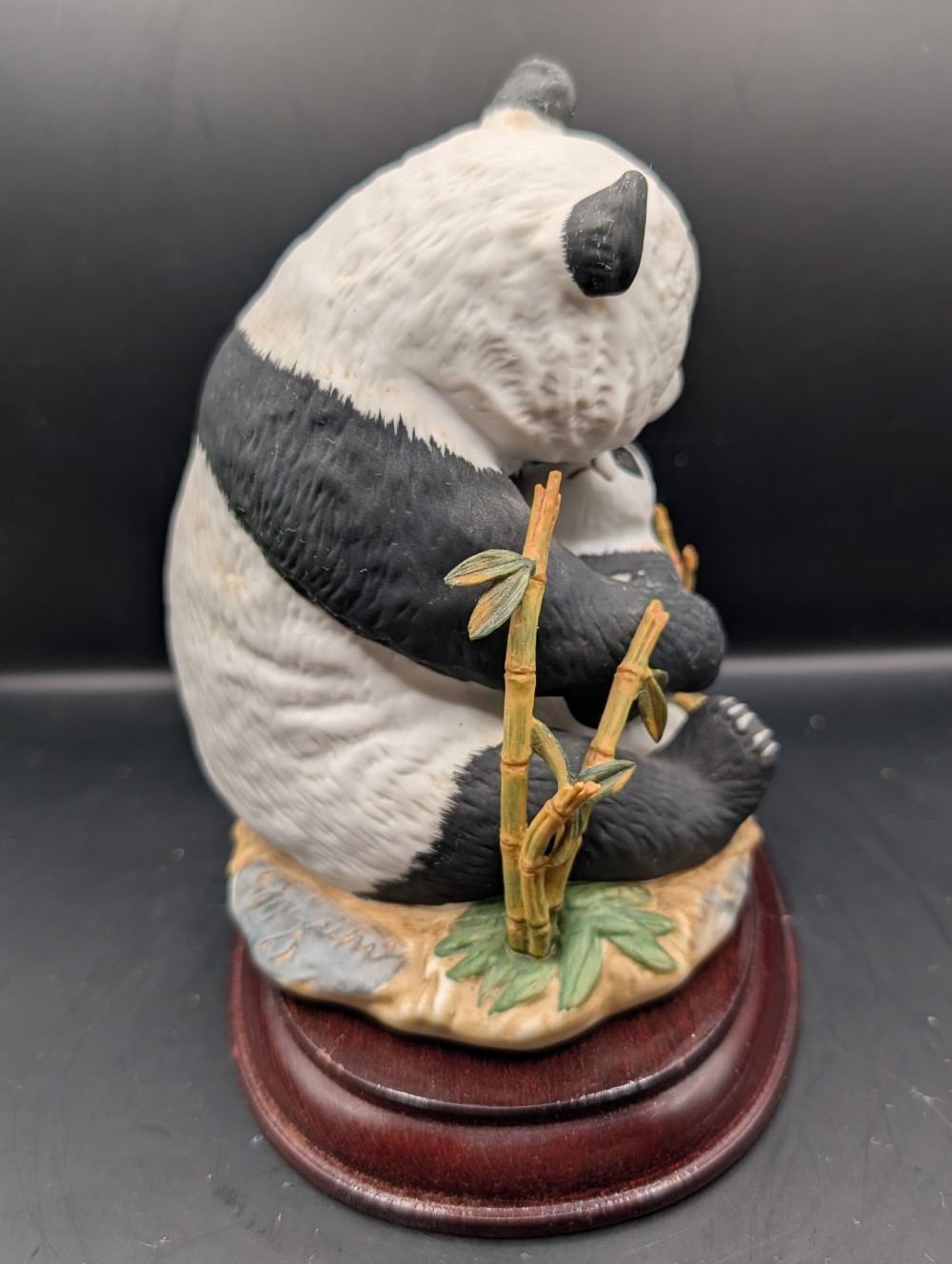 Homco porcelain panda mom and baby