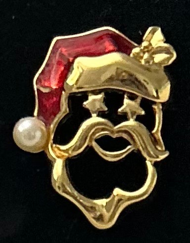VTG Avon Santa Claus Christmas brooch
