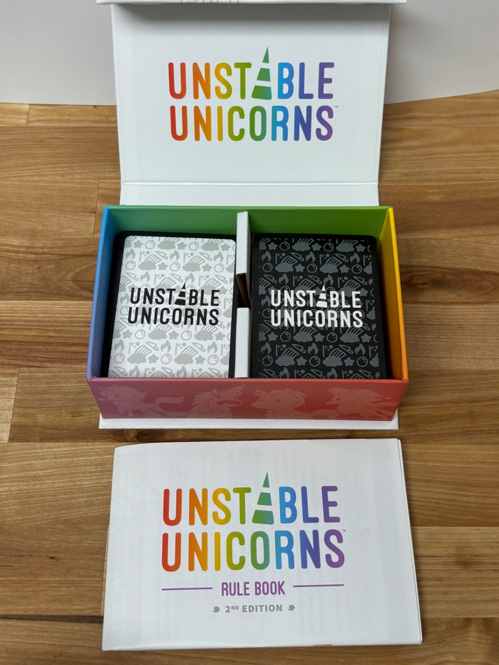 Unstable Unicorns 2nd Edition Strategy Card Game with Rule Book