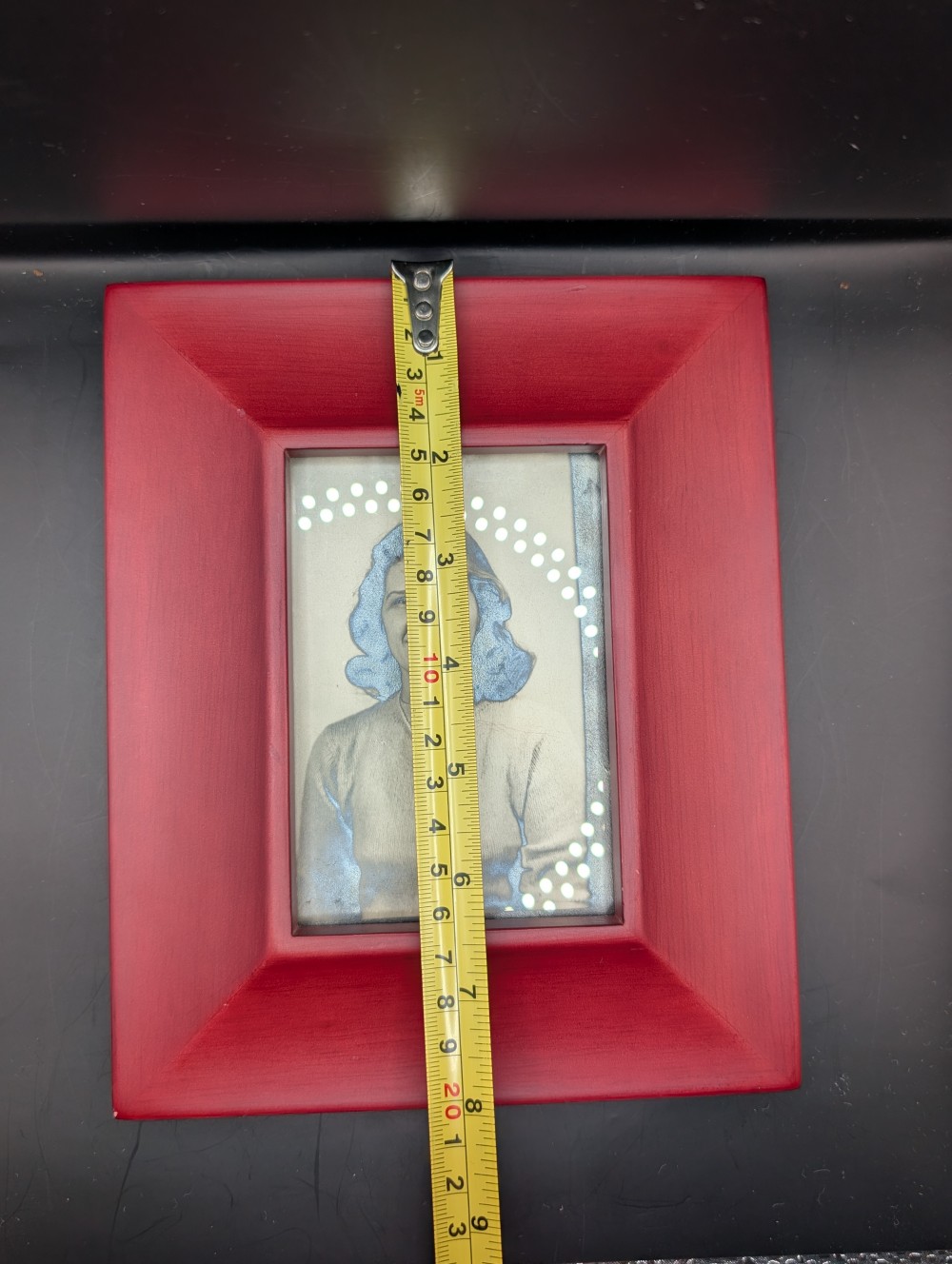 Red picture frame