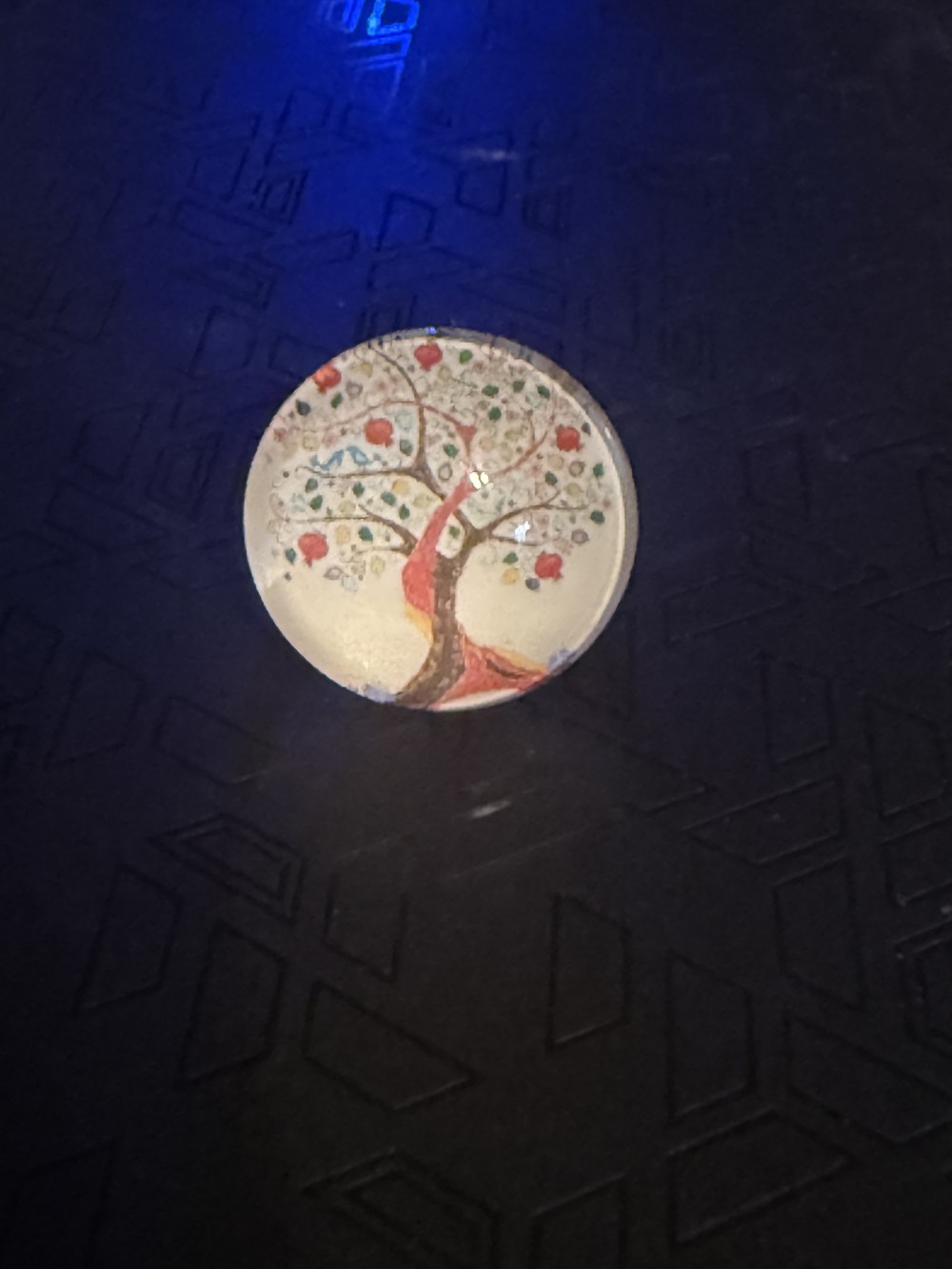 Adjustable Ring - Tree of Life Orange Brown Twisted Tree