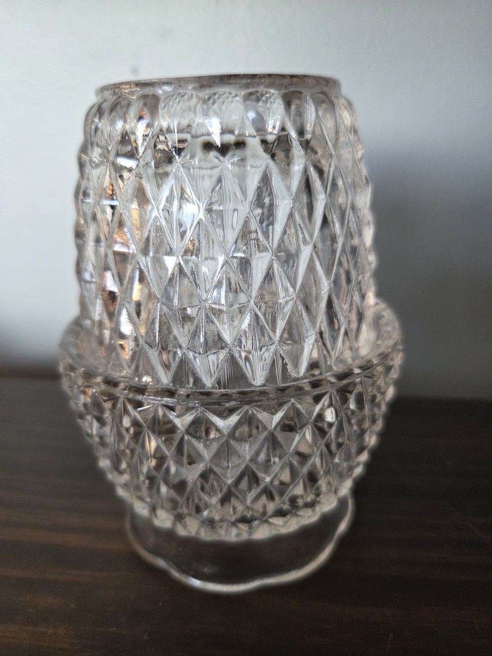 DO-1689 vintage clear 2pc fairylamp