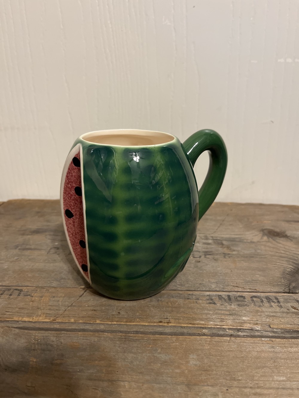 Vtg Strata Group watermelon mug