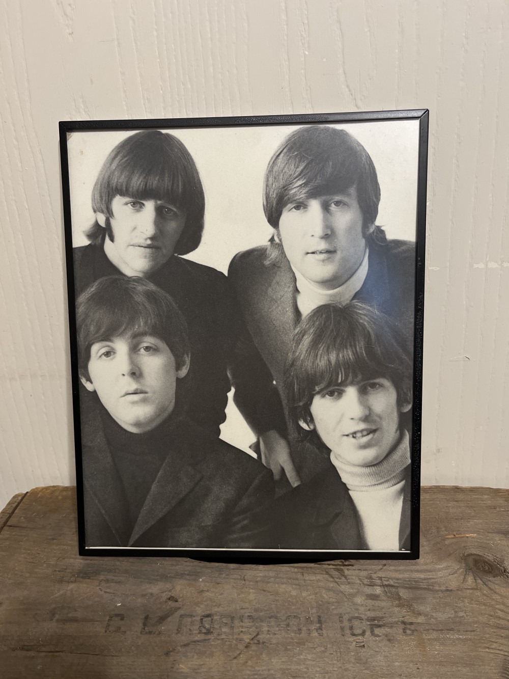 The Beatles 1989 framed postcard