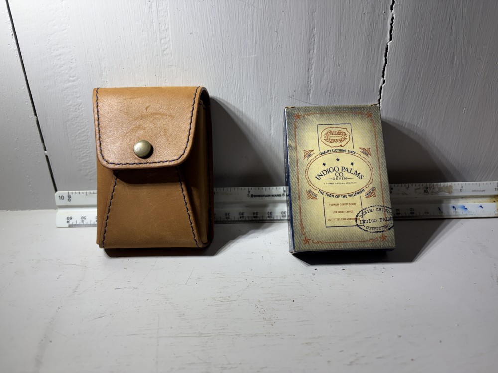 Tommy Bahama Indigo Palms Playing Cards with Leather Case