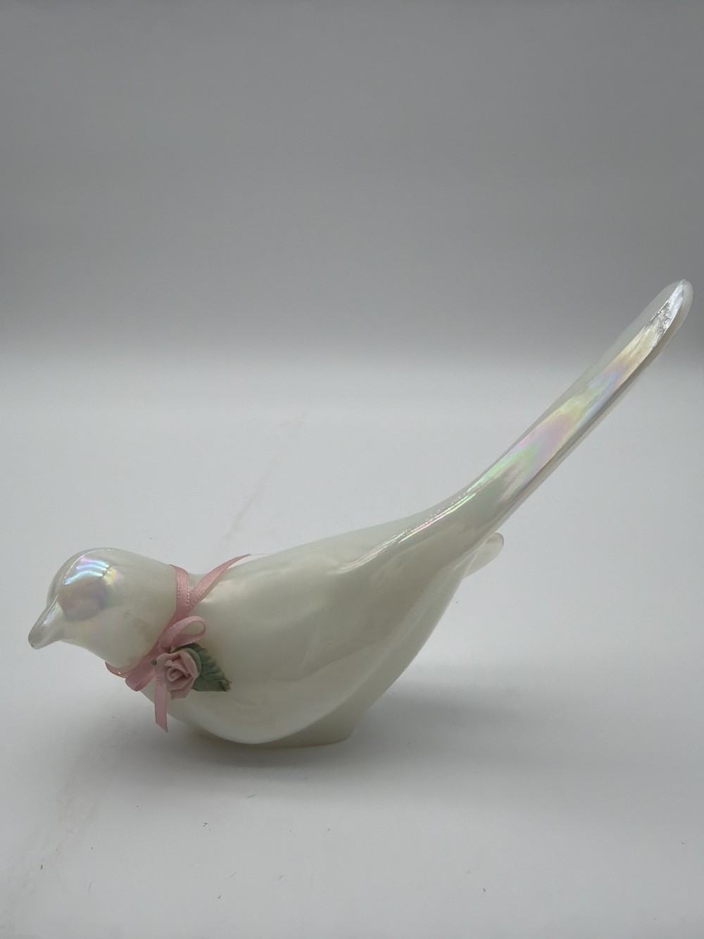 Vintage Fenton Long-Tail Bird of Happiness