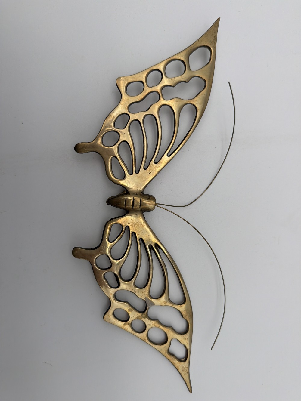 Set of 3 Vintage Brass Butterflies