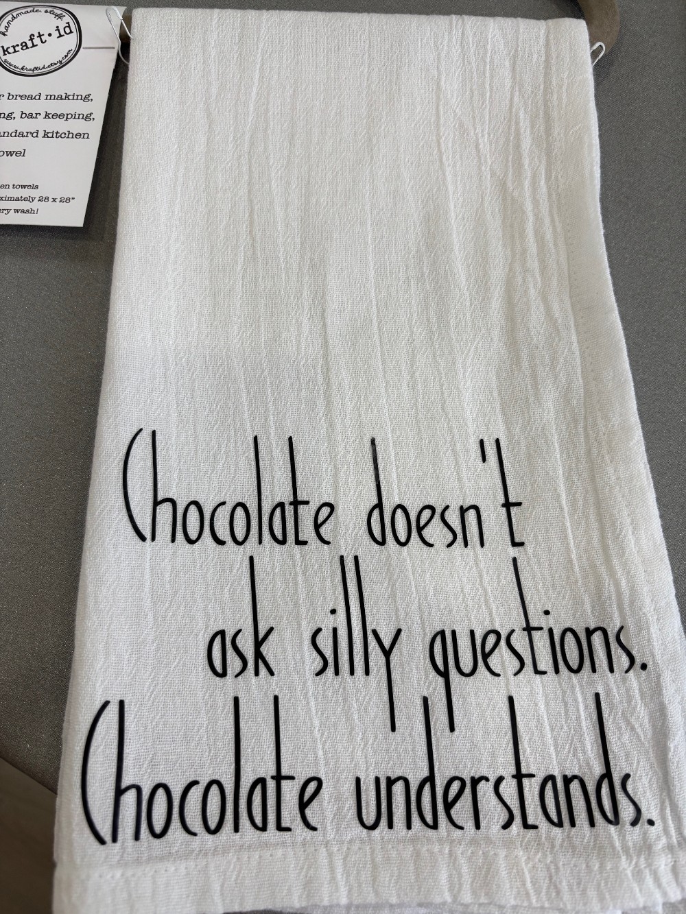 Quirky Hand Towel:  K7