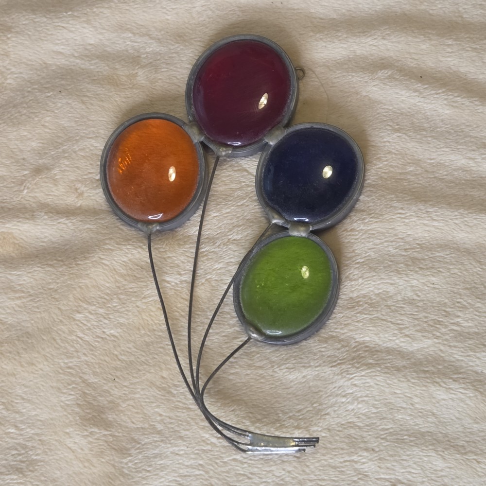 VTG Leaded Stained Glass Balloons