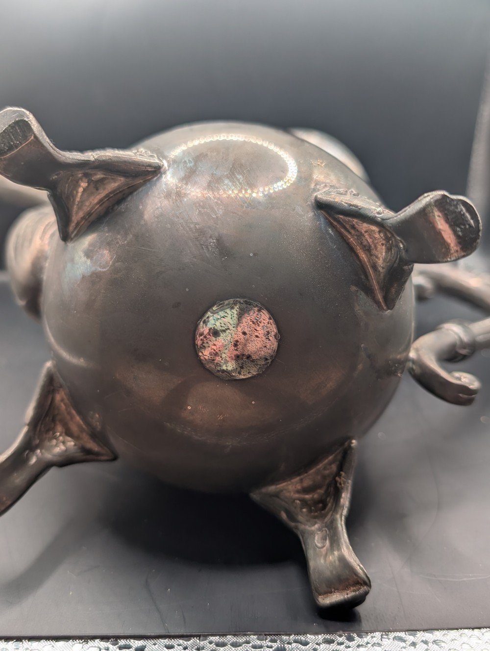 Vintage silver plated teapot
