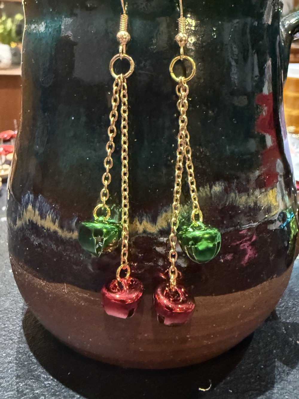 Earrings - Christmas Jingle Bells - Two