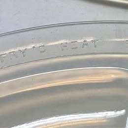 Vintage Fry Opalescent Divided Grill Plate