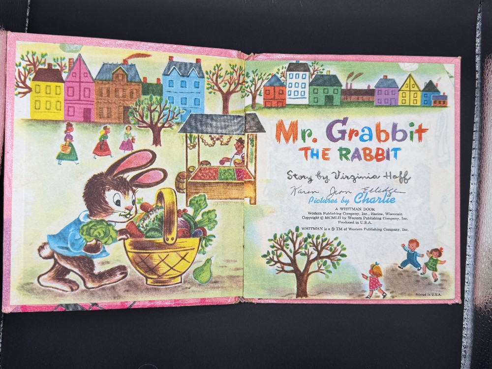 Mr. Grabbit Vintage Children's Book