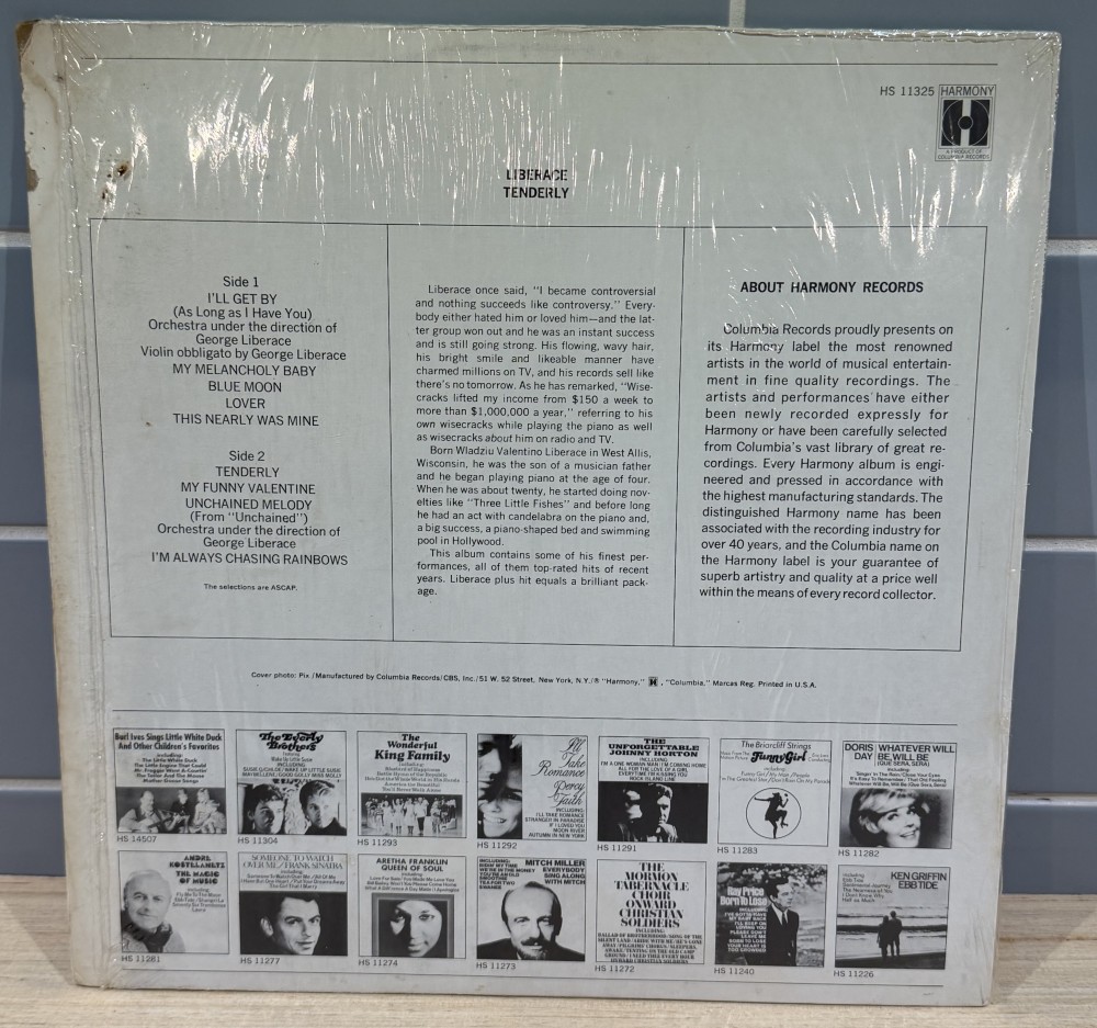 Liberace – Tenderly (1969) Vinyl