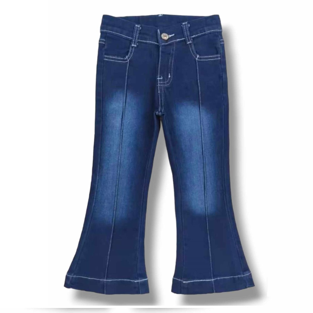 Pinch Pleat Bell Jeans