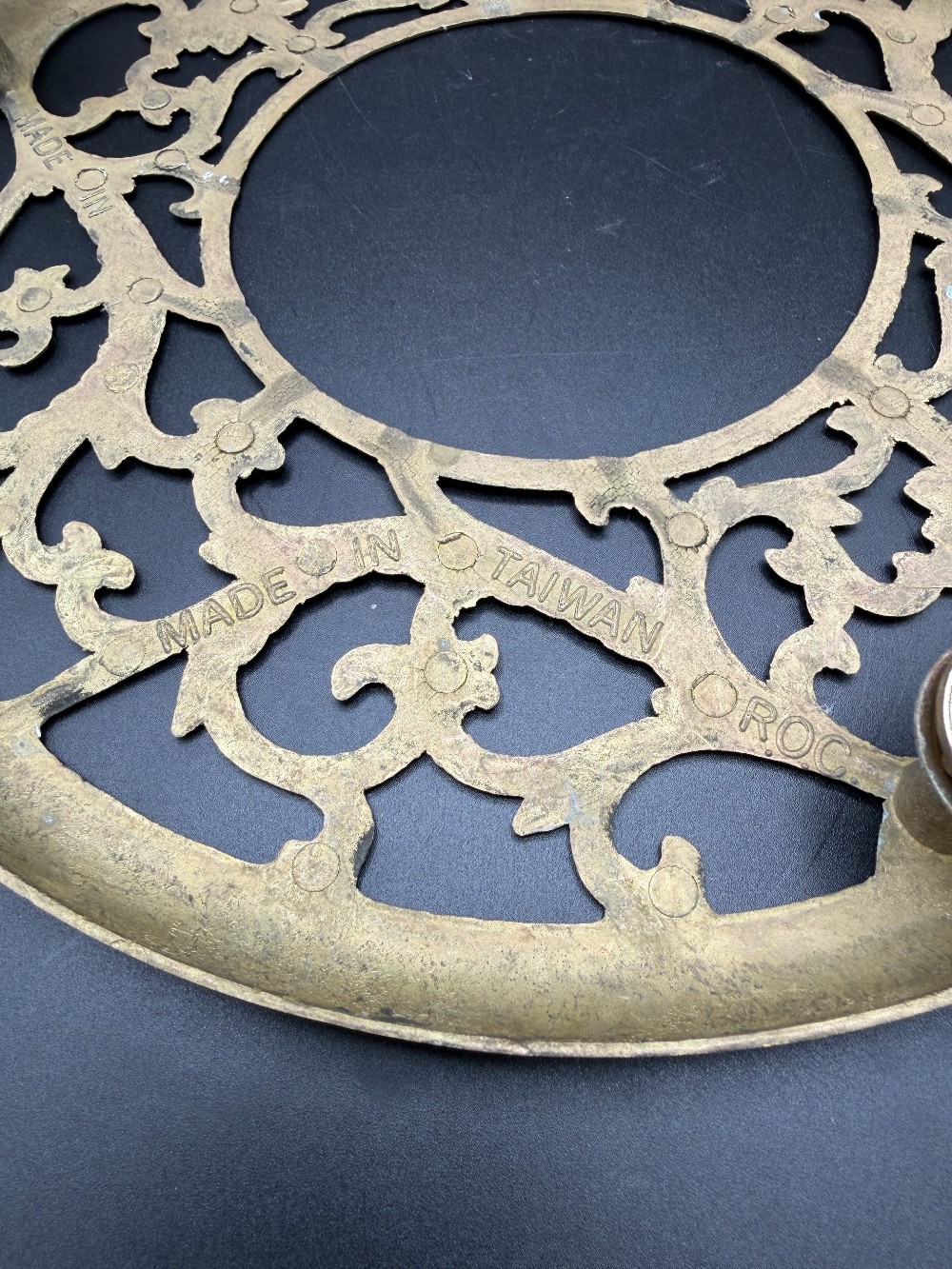 Brass Rolling Plant Holder Vintage