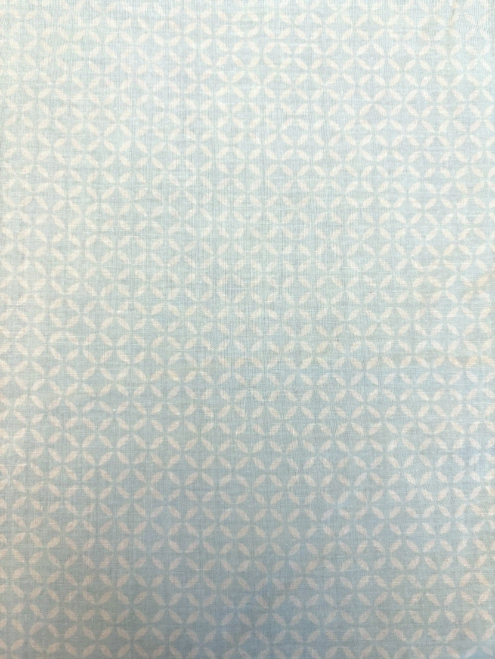 Lt Blue Star Tile Cotton Fabric
