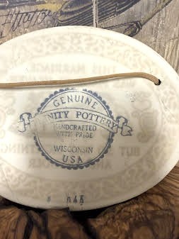 Trinity Pottery Marriage Plaque Wisconsin