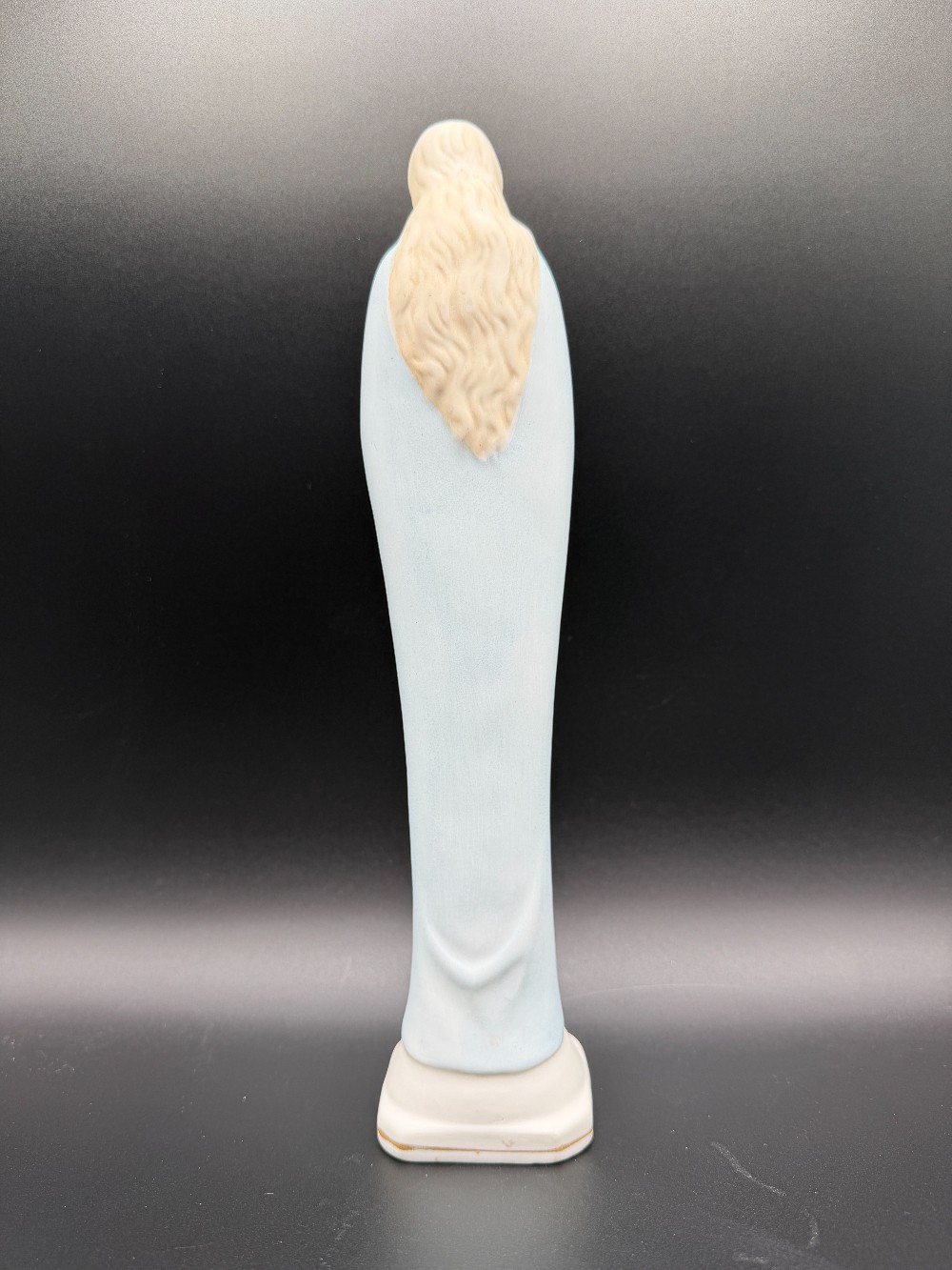Vintage Mid-Century Pastel Porcelain Mother Mary  Praying Madonna Figurine