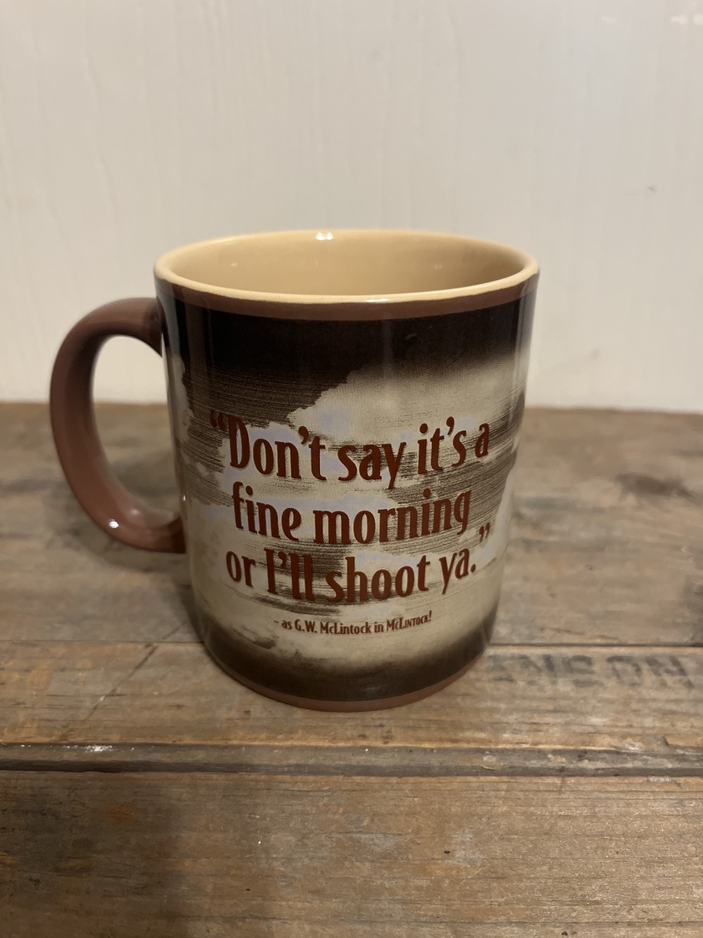 John Wayne mug by Vandor