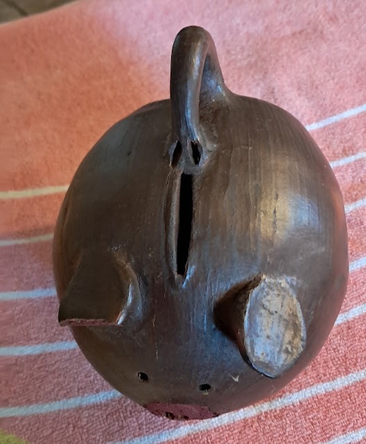 Mexican Redwave Clay Piggy Bank