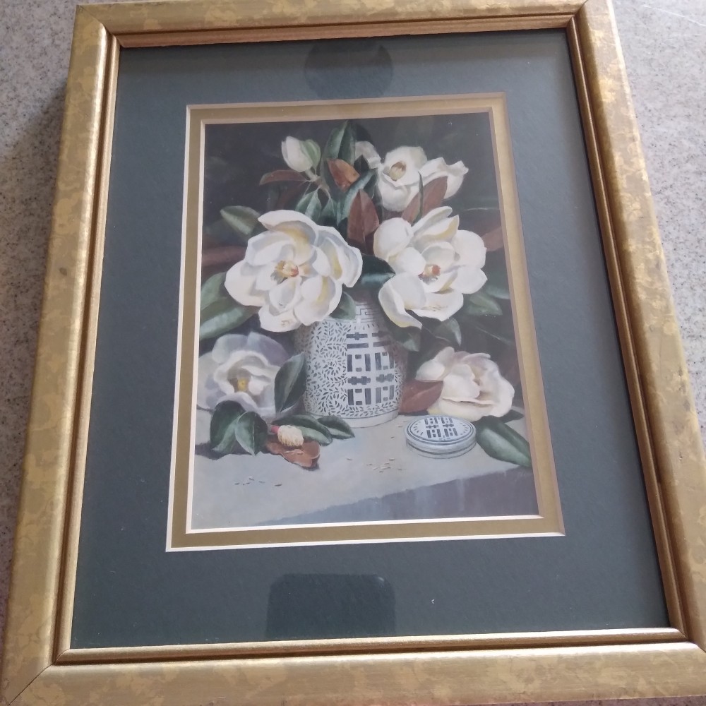 Magnolia Print Framed Cedar Creek Collection