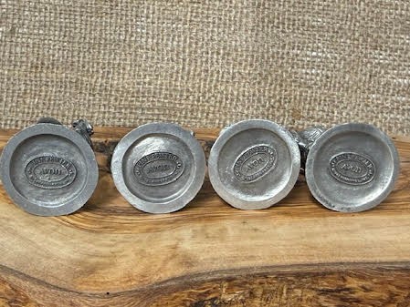 Four Avon Pewter Bears