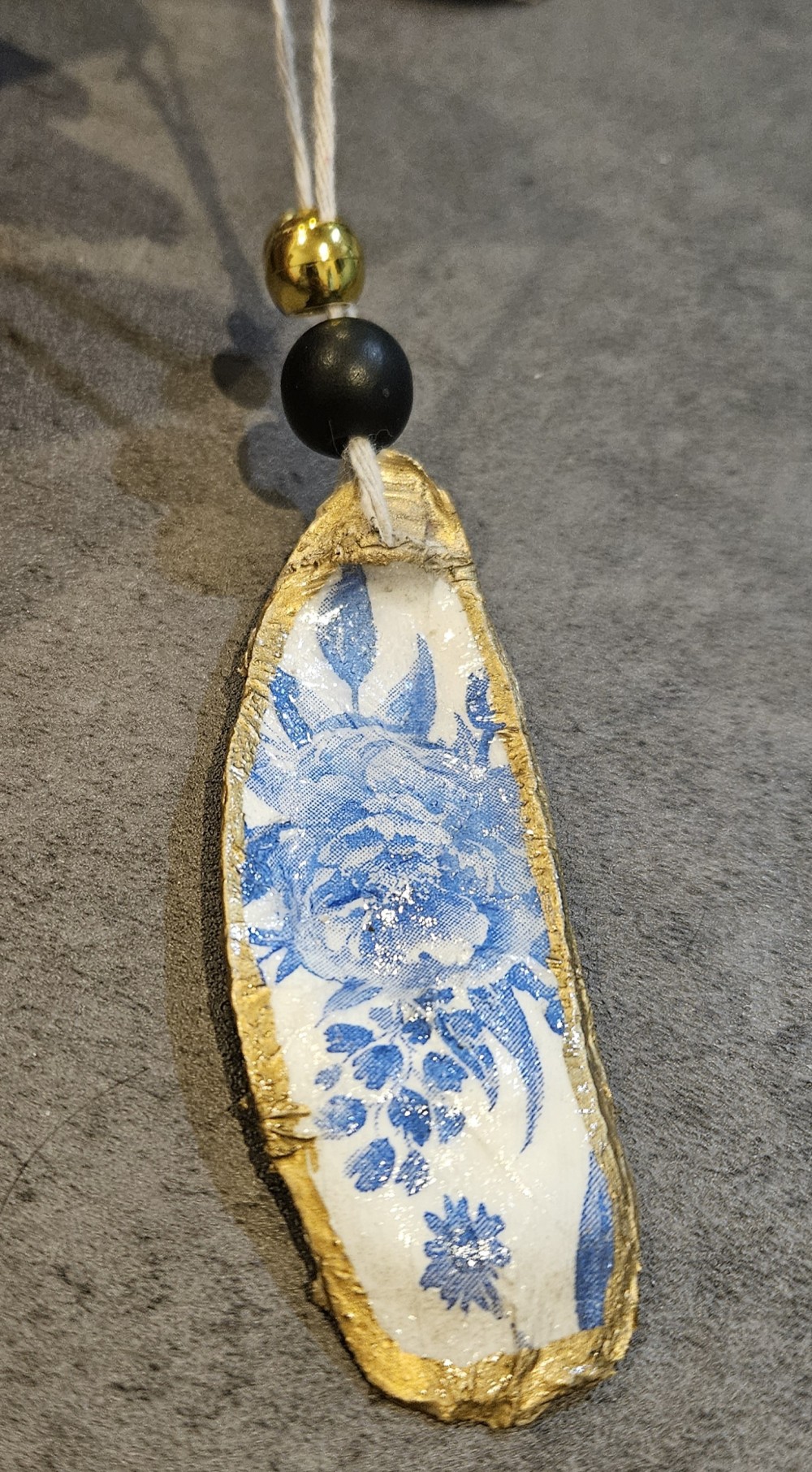 Blue and white floral