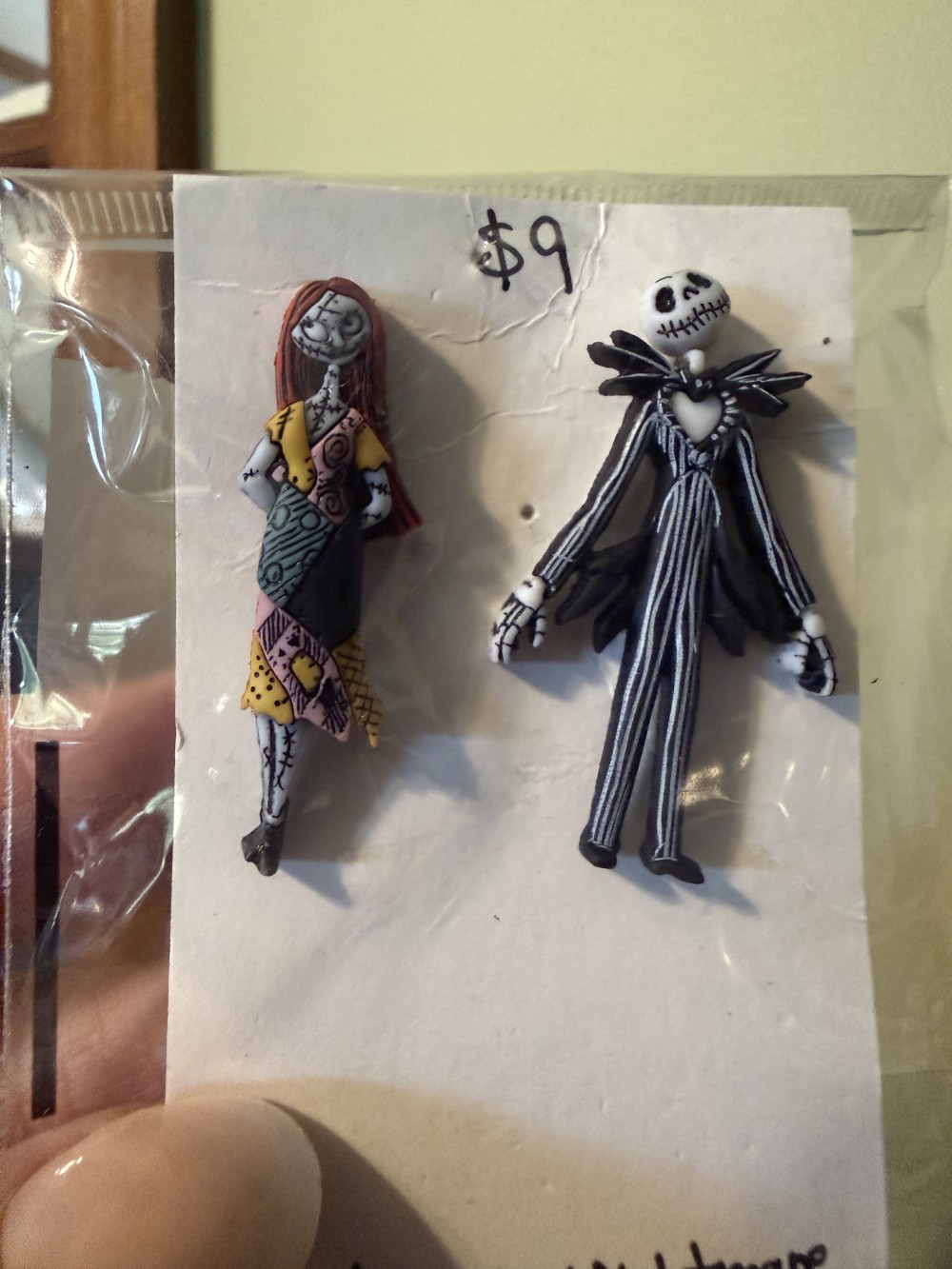 Earrings- Sally & Jack Studs Nightmare Before Christmas