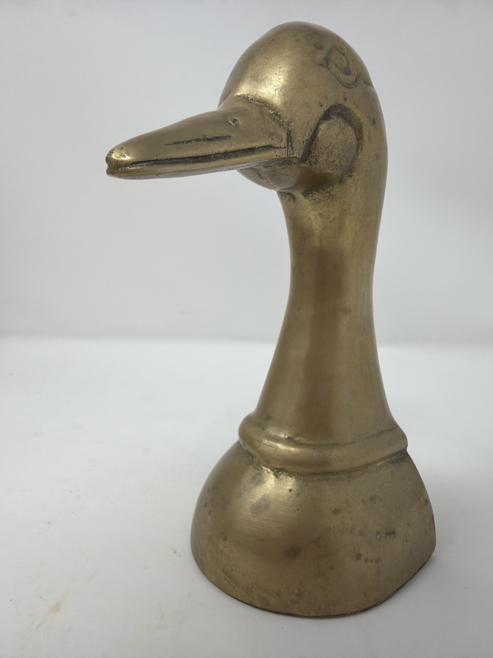MCM Vtg Brass Duck Bookend