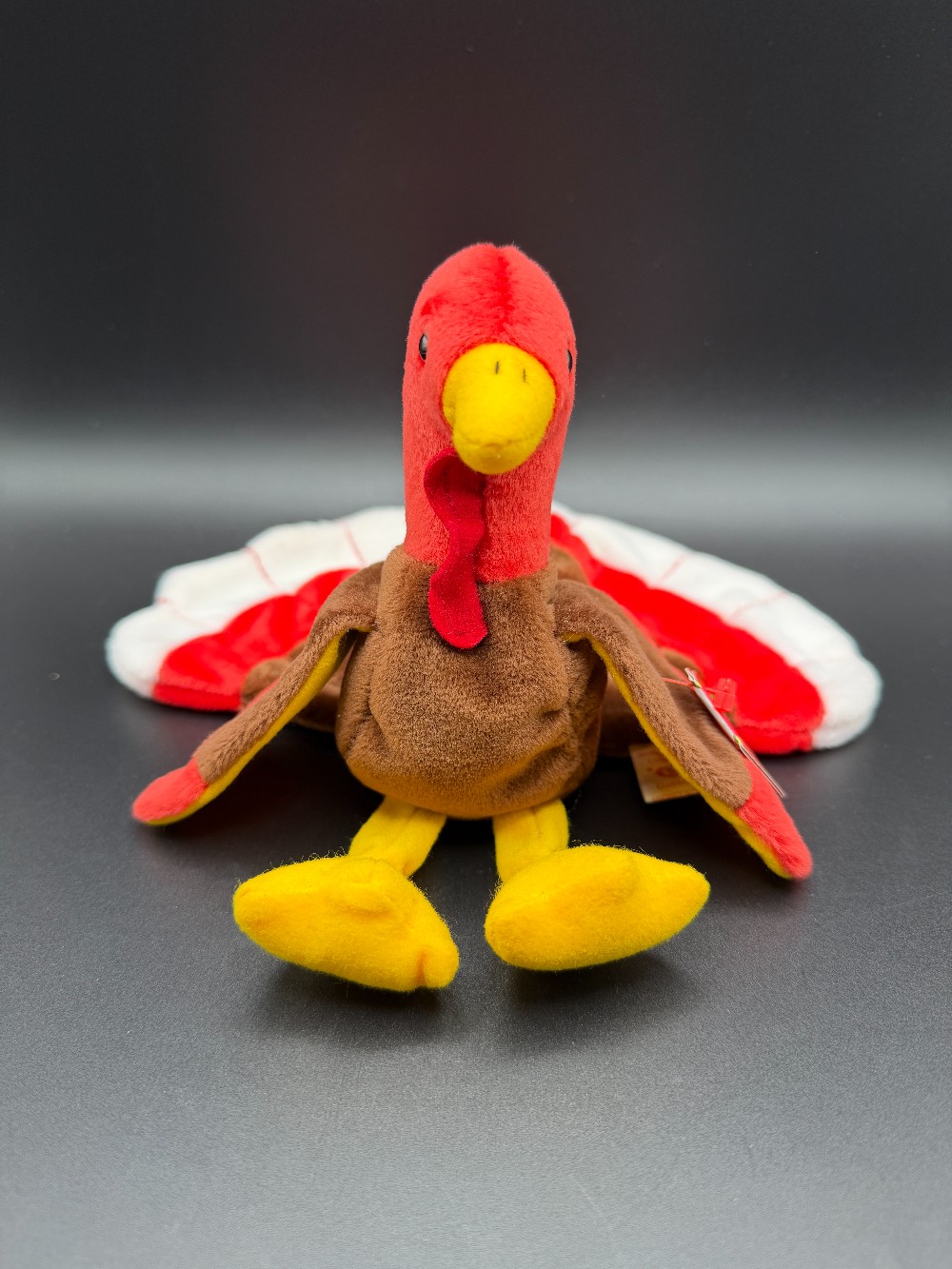 Vintage 1997 Ty Beanie Baby Gobbles the Turkey - Authentic 5th Gen Style 4034